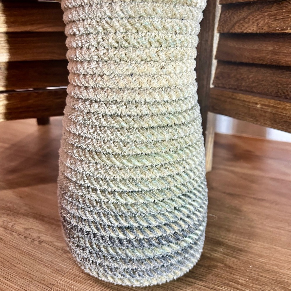 Handwoven Lasso Western Rope Basket Southwestern Cowboy Lariat Vase 5x10” Decor - Picture 3 of 6